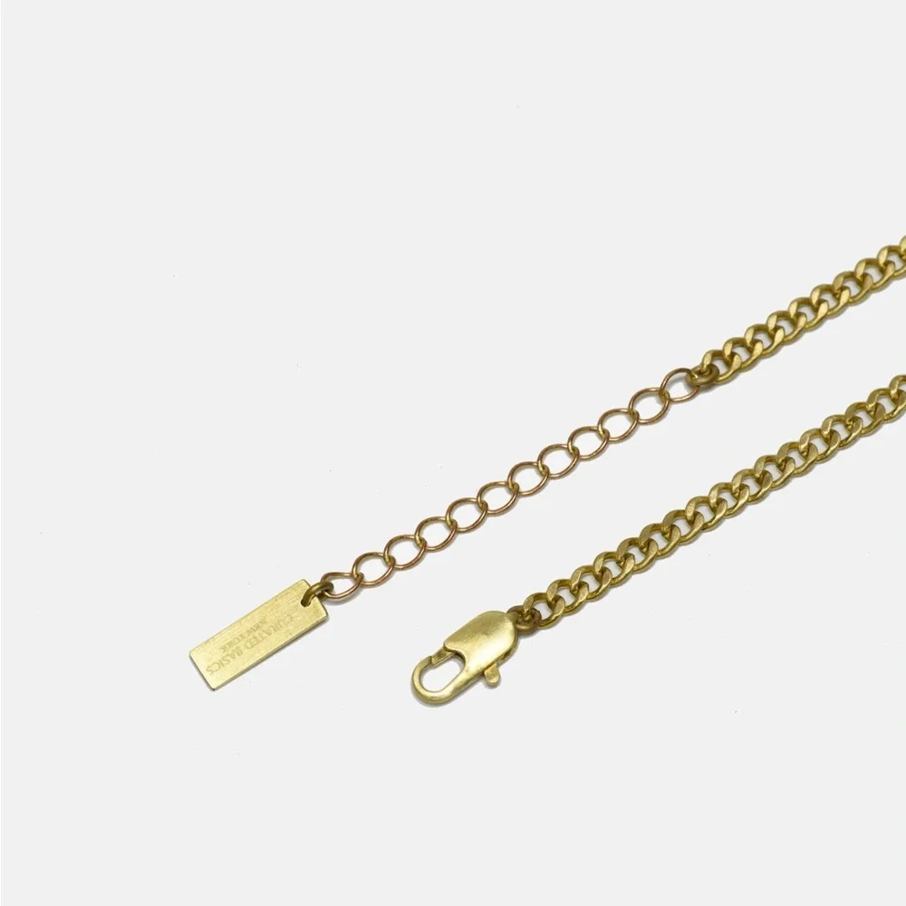 Curated Basics Smoky Quartz Pendant Necklace Chain